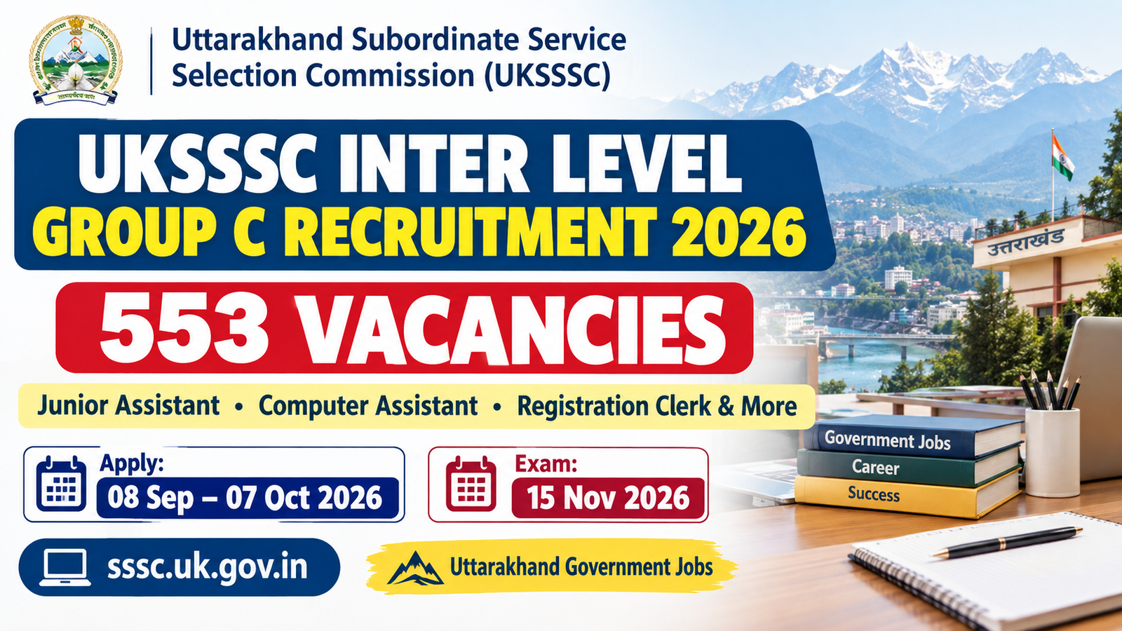 UKSSSC Inter Level Group C Recruitment 2026