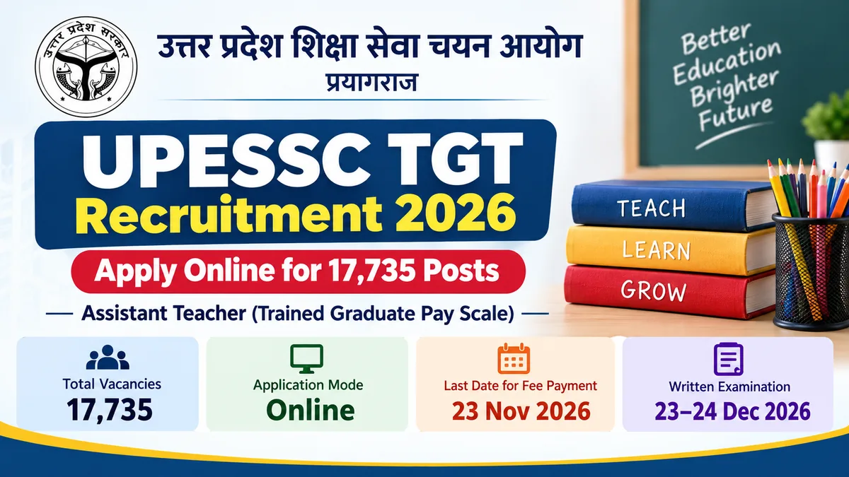 UPESSC TGT Recruitment 2026 Apply Online Form 1 UPESSC TGT Recruitment 2026